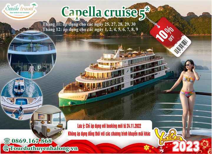 Du thuyền 5 sao cao cấp Capella Cruise