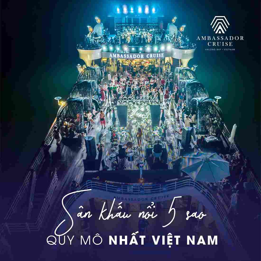 Sân khấu âm nhạc nổi hoành tráng nhất Vịnh Hạ Long 
