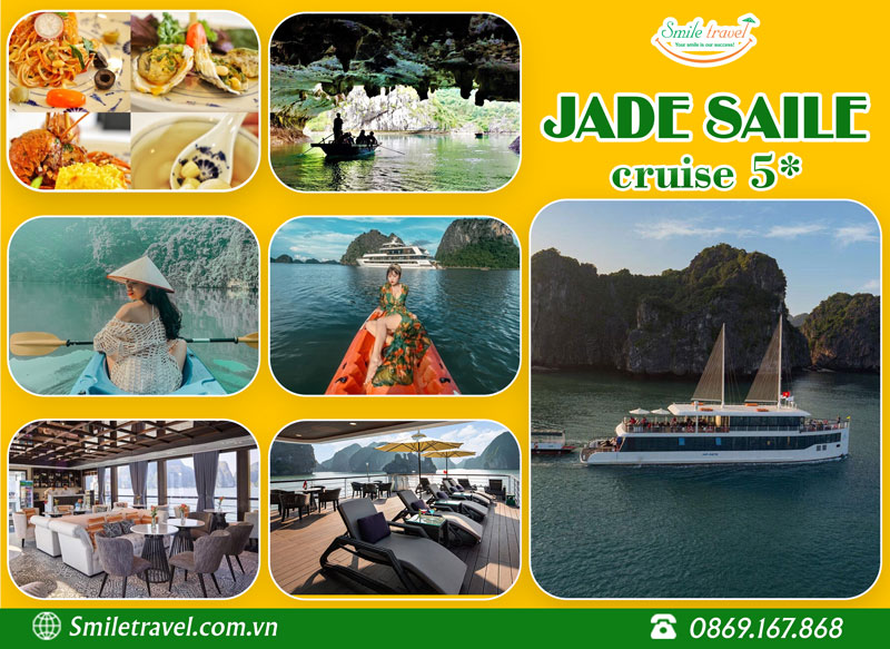 Du thuyền Jade Sails 5 sao
