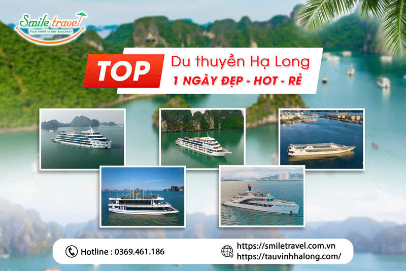 Top tour du thuyền Hạ Long 1 ngày đẹp rẻ xịn không thể bỏ lỡ