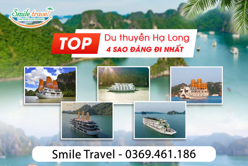 Top du thuyền 4 sao đẹp, đáng đi nhất hiện nay trên vịnh Hạ Long và Lan Hạ