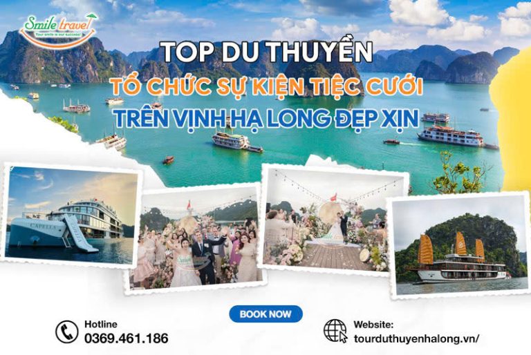 Top Du thuyền tổ chức cưới trên Vịnh Hạ Long đẹp xịn