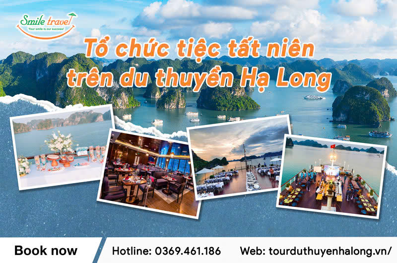 Tổ chức tiệc tất niên trên du thuyền Hạ Long trọn gói giá tốt