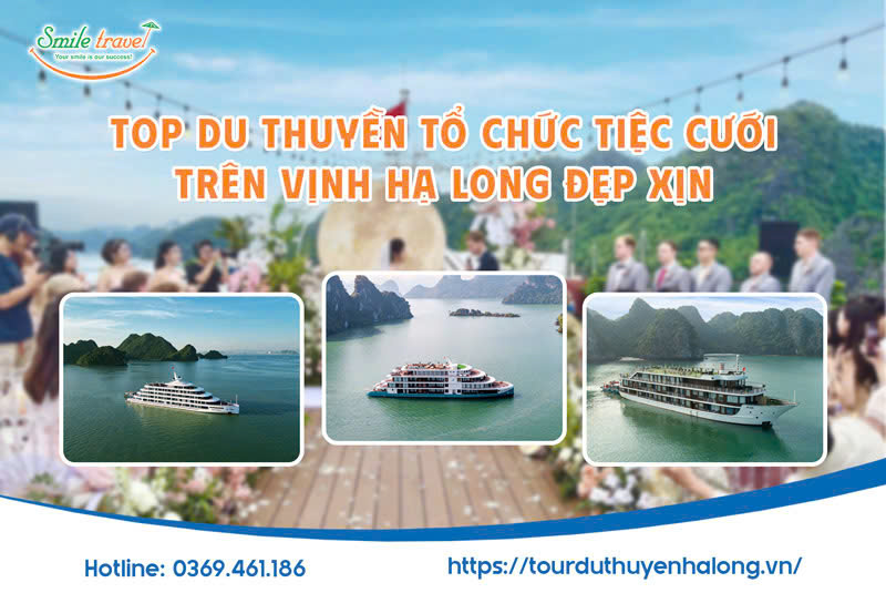 Du thuyền tổ chức cưới trên Vịnh Hạ Long