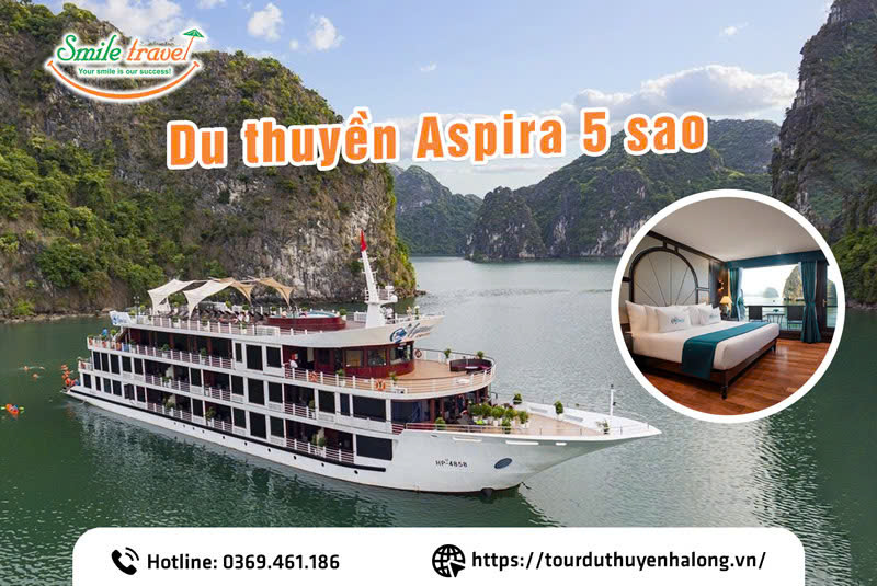 Du thuyền Aspira Cruise 5 sao nghỉ dưỡng cao cấp