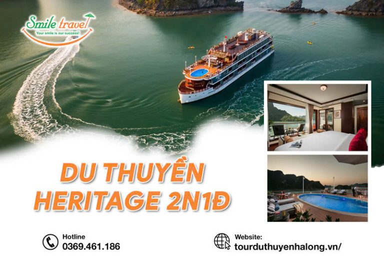 Đặt Tour du thuyền Heritage 2 ngày 1 đêm giá rẻ nhất