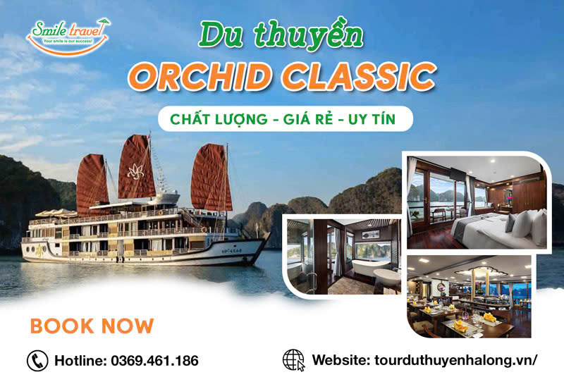 Du thuyền Orchid Classic 5 sao khuyến mại đến 30%
