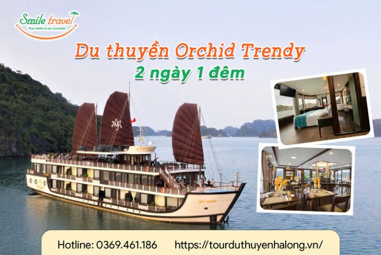 Tour du thuyền Orchid Trendy 2 ngày 1 đêm