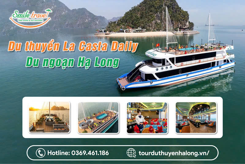 Du thuyền La Casta Daily du ngoạn Hạ Long 1 ngày cao cấp