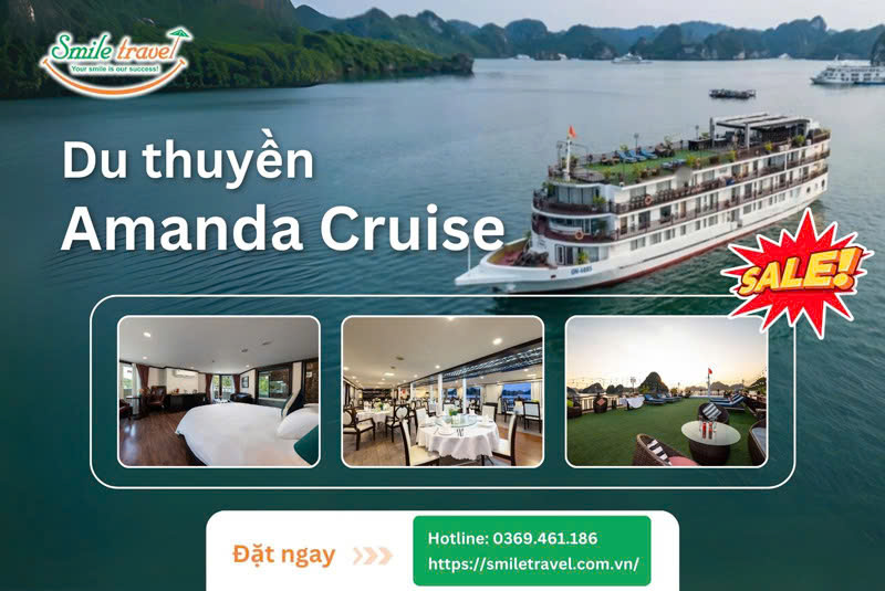 Du thuyền Amanda Hạ Long 5 sao cao cấp