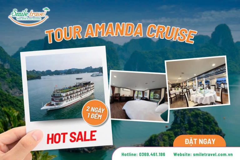 Tour du thuyền Amanda 2 ngày 1 đêm hải trình khác biệt