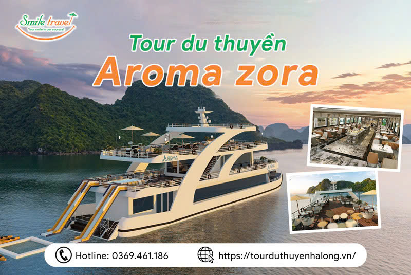 Tour du thuyền Aroma Roza hải trình vịnh Lan Hạ xinh đẹp