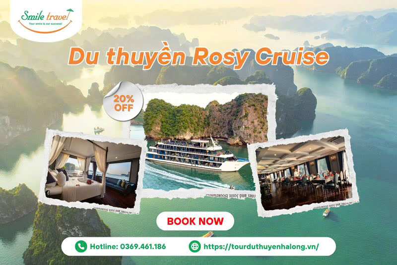 Du thuyền Rosy 5 sao Vịnh Lan Hạ