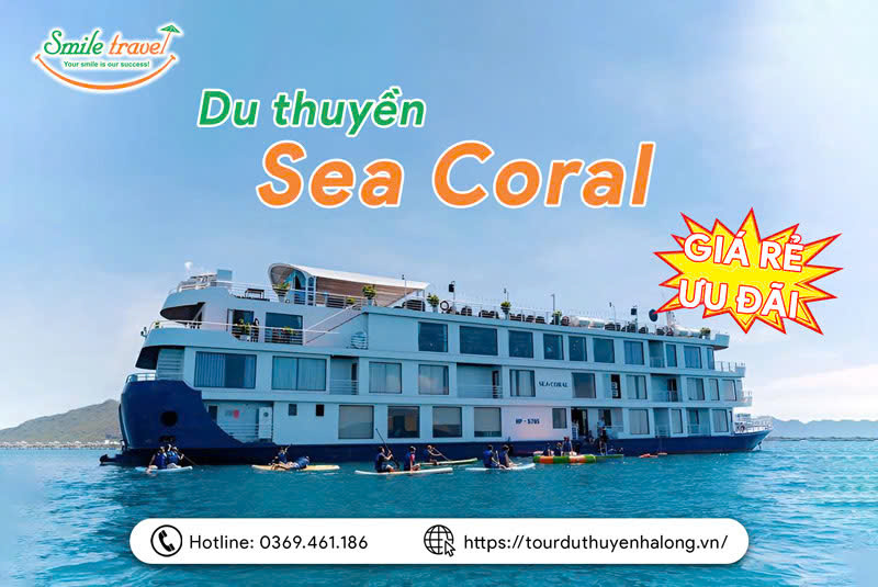 Nghỉ dưỡng thượng hạng trên du thuyền Sea Coral Cruise vịnh Lan Hạ