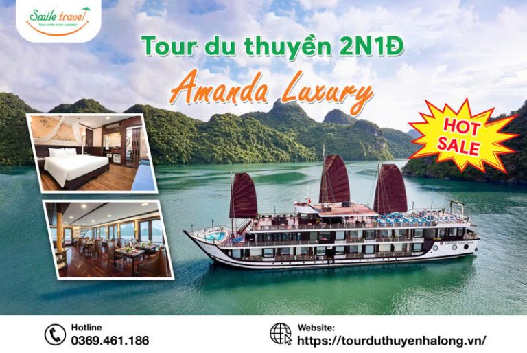 Tour du thuyền Amanda Luxury 2 ngày 1 đêm