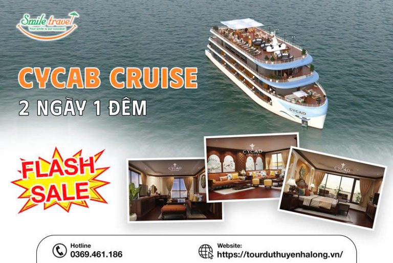 Tour du thuyền Cycad 2 ngày 1 đêm hải trình độc quyền